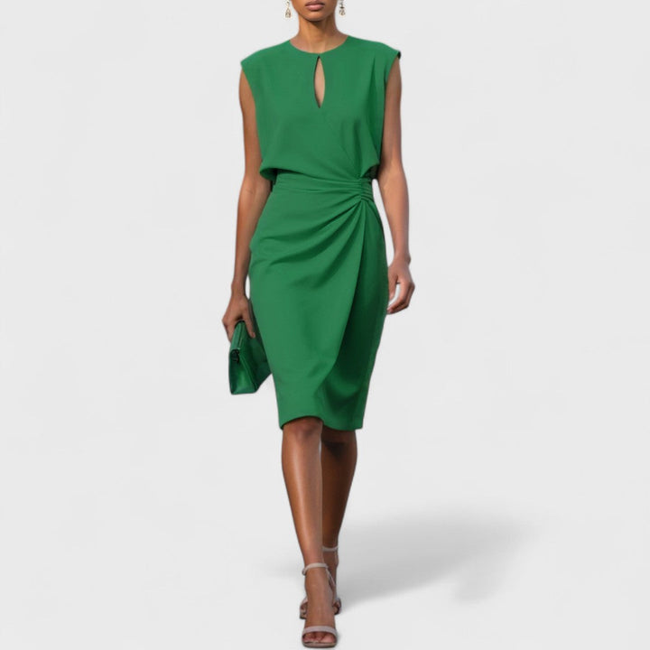 Olena – Elegancka sukienka kopertowa midi
