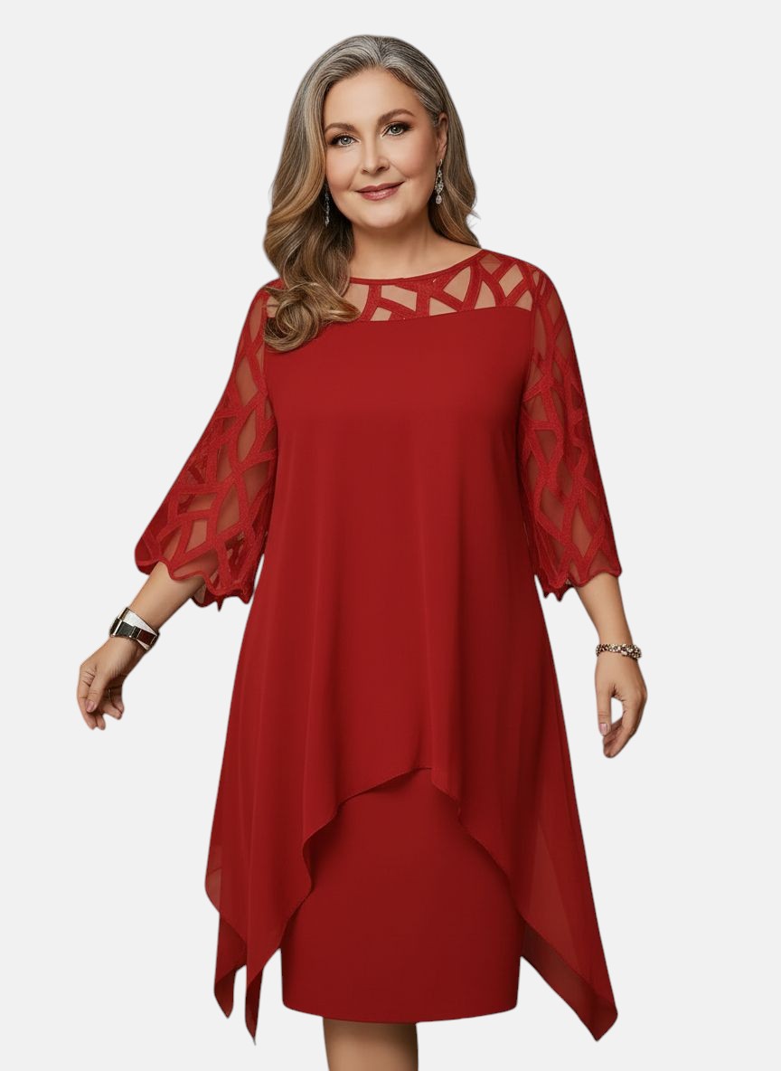 Danuta - Sukienka Modelująca Komfortowo Elegancka